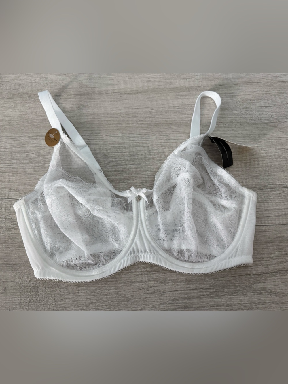 Wacoal Women's White Retro Chic Full-Figure Underwire Bra 855186 Size 38DD